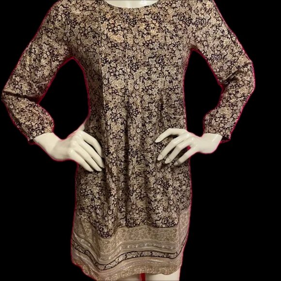 Lucky Brand 100% Silk Floral Mini Dress – XS - Picture 3 of 8